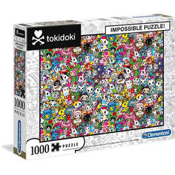 Clementoni® Puzzle 39555 Tokidoki 1000 Teile Impossible Puzzle, 1000 Puzzleteile, Schweres Puzzles bunt
