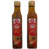 2x Pizzaöl Pizza Öl aus Frankreich mit Kräutern 250 ml Pikant Chilli vegan