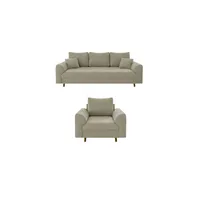 S-STYLE Polstergarnitur 3+1  Lars , beige , Maße (cm): B: 210 H: 81