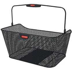 Fahrradkorb KLICKFIX "Hinterradkorb City Racktime", schwarz, Taschen, B/H/T: 40cm x 20cm x 20cm, Materialmix, B:40cm H:20cm T:20cm