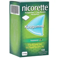 Nicorette Kaugummi 2 mg freshmint - Reimport 105 St