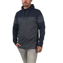!Solid Hoodie mit Musterung Blau S