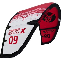 Cabrinha Moto X Kite 23 Freeride Crossover Freestyle Surf Foil, Kitegröße in m2: 9.0, Farbe: C4 white dark gray