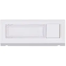 HEIDEMANN 70519 Klingelplatte mit Namensschild 1fach Reinweiß 18V/2A