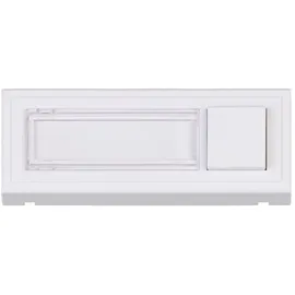 HEIDEMANN 70519 Klingelplatte mit Namensschild 1fach Reinweiß 18V/2A