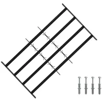 vidaXL Sicherheitsgitter für Fenster 63-114 cm mit 4 Querstangen