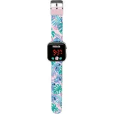 Kids Euroswan Lilo & Stitch Digitale LED-Uhr 0 mm Kunststoffgehäuse Blau/Rot Silikonarmband onesize