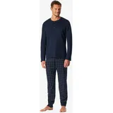 SCHIESSER Pyjama Fine Interlock Blau M (50)