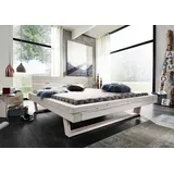 möbelando Balkenbett Doppelbett Bettgestell Ehebett Massivholzbett Bett Long Beach I 180x200 cm