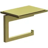 Kludi VELA C Toilettenpapierhalter 31971N0 mit Ablage Brushed Gold