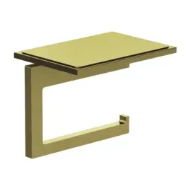Kludi VELA C Toilettenpapierhalter 31971N0 mit Ablage Brushed Gold