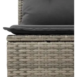 vidaXL Garten-Lounge-Set 9-tlg. grau