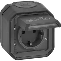 Legrand Plexo New Schutzkontakt-Steckdose Fahrrad Anthrazit