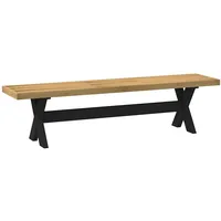 VidaXL Esszimmerbank NOAIN X-Form-Beine 180x40x45 cm Massivholz Kiefer