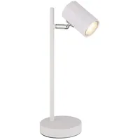 GLOBO Tischleuchte Tischlampe Schreibtischlampe Leselampe weiß Spot beweglich, Metall
