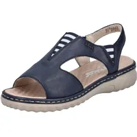 Rieker Damen 60466 Keilsandaletten, Blau, 40