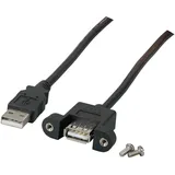 EFB USB-A auf USB-A Adapter 0,5 m Schwarz