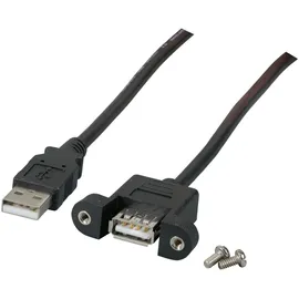 EFB USB-A auf USB-A Adapter 0,5 m Schwarz