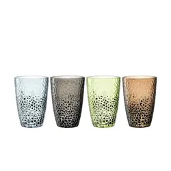 LEONARDO Longdrinkgläser  Matera , mehrfarbig , Glas , Maße (cm): H: 13,2  Ø: 8.4