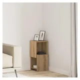 vidaXL Eckschrank Artisan-Eiche 25 x 55 x 25 cm Weiß