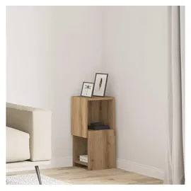 vidaXL Eckschrank Artisan-Eiche 25 x 55 x 25 cm Weiß
