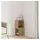 vidaXL Eckschrank Artisan-Eiche 25 x 55 x 25 cm Weiß