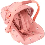 Bayer Puppenautositz mit Dach rosa/roségold 34cm