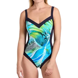 Badeanzug Damen - Schwimmen - Basic türkisblau 44 E