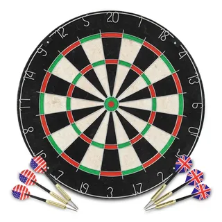 vidaXL Professionelles Dartboard Sisal mit 6 Darts und Surround