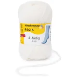 Regia Wolle 4-fädig Uni Weiß 50 g