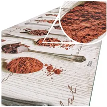 ANRO Küchenteppich Küchenläufer Teppich Läufer Küche abwischbar rutschfest Design Schocko 200 x 52cm