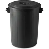 Kerbl Futtertonne 70 l, Schwarz