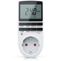 BEARWARE Zeitschaltuhr LCD-Display 3680W 10 konfigurierbare Programme