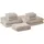 Beliani AREORA Handtuchset 9-tlg. beige