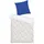 Tom Tailor Wendebettwäsche FRESH FLOWERS Blau/Beige 135 x 200 cm + 80 x 80 cm