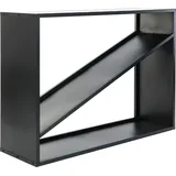 Westmann Kaminholzregal Metall 115 x 35 x 80 cm Schwarz