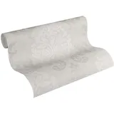 A.S. Création Vliestapete Memory 3 barock glamourös klassisch 10,05 m x 0,53 m beige creme metallic Made in Germany 953721 95372-1