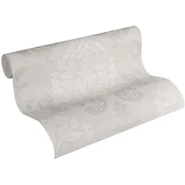 A.S. Création Vliestapete Memory 3 barock glamourös klassisch 10,05 m x 0,53 m beige creme metallic Made in Germany 953721 95372-1