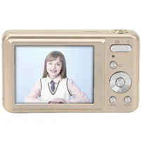 2,7-Zoll-Kinderkamera, Kamera aus ABS-Metall, 48 MP, Hochauflösender 8-facher Digitalzoom, Tragbare Digitalkamera für Kinder, Anfänger, Weihnachtsgeburtstagsgeschenke (Gold)