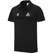 1. FC Köln Poloshirt „Schwarzer Weg“ (DE/NL/SE/PL, Alphanumerisch, XL, Regular, Regular, Schwarz) - XL