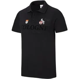 1. FC Köln Poloshirt „Schwarzer Weg“ (DE/NL/SE/PL, Alphanumerisch, XL, Regular, Regular, Schwarz) - XL