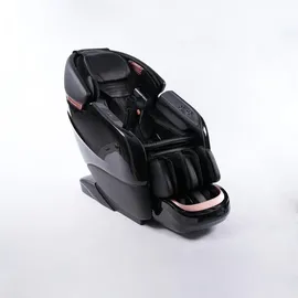 360Home Massagesessel 4D Kunstleder 76 x 116 x 155 cm Schwarz mit Heizfunktion