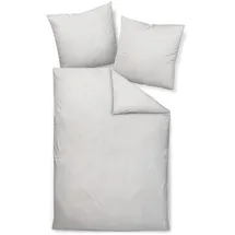 JANINE Interlock-Jersey Fischgrätmuster Beige 155 x 220 cm + 80 x 80 cm