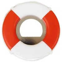 Nklaus Flaschenöffner Rettungsring, Rot/Weiß, 7cm – Nautische Retro-Deko 16060