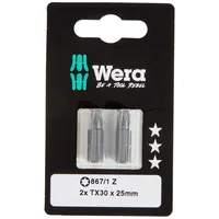 WERA 867/1 SB Torx Bit T30x25mm, 2er-Pack (05073316001)