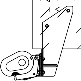 Eclipse Dachsparrenhalter für Markisen 0 cm anthrazit