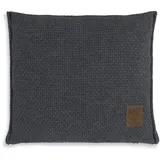 Knit Factory Jesse Zierkissen 50 x 50 cm Anthrazit