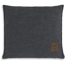 Knit Factory Jesse Zierkissen 50 x 50 cm Anthrazit