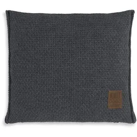 Knit Factory Jesse Zierkissen 50 x 50 cm Anthrazit