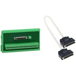 Schneider Electric VW3M1C13 LXM28 E/A-Klemmblock-Modul mit 0, 5m Anschlusskabel für CN1 E/A-Schnittstelle